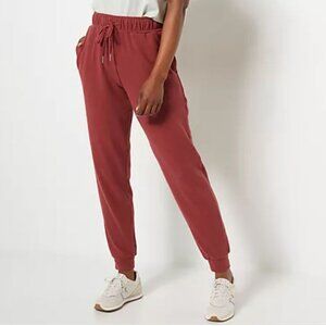 Koolaburra by UGG Sweater Knit Jogger Pants Cabernet Size M